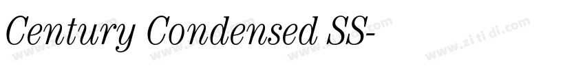 Century Condensed SS字体转换 Century Condensed SS字体转换